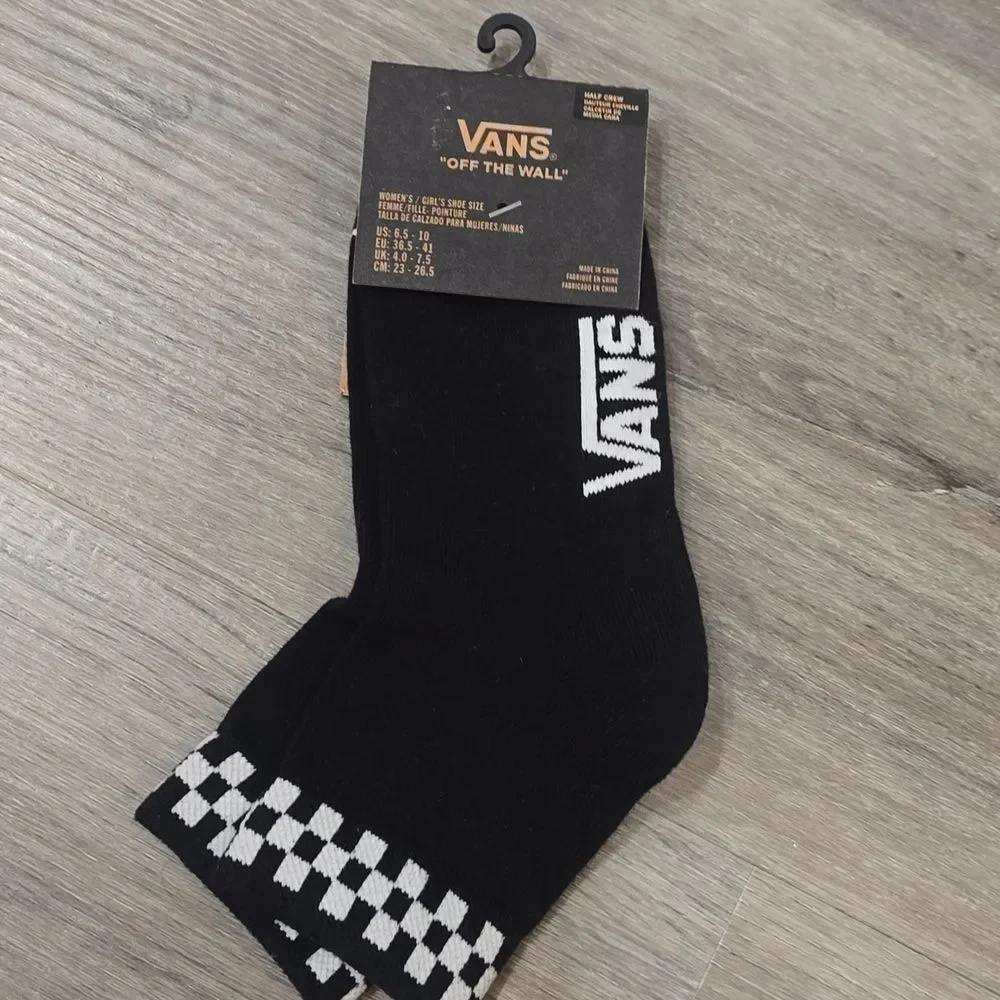 Vans Peek-A-Check Half Crew Sock